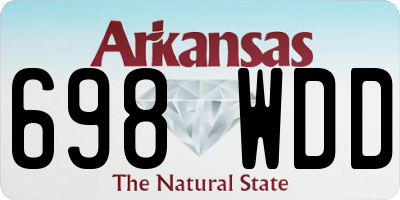 AR license plate 698WDD