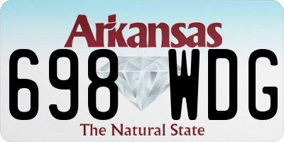 AR license plate 698WDG