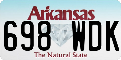 AR license plate 698WDK