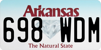 AR license plate 698WDM