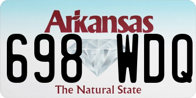 AR license plate 698WDQ