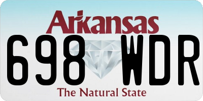 AR license plate 698WDR