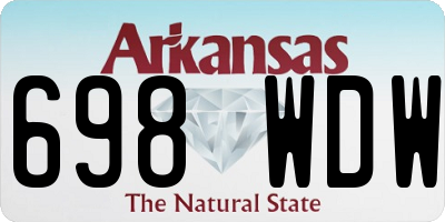 AR license plate 698WDW
