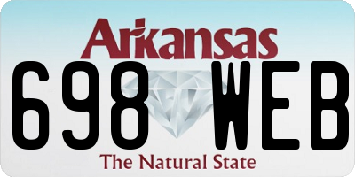 AR license plate 698WEB