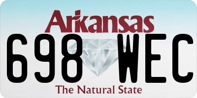 AR license plate 698WEC