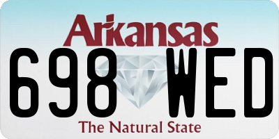 AR license plate 698WED