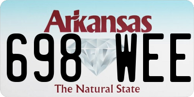 AR license plate 698WEE