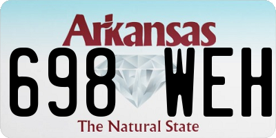 AR license plate 698WEH