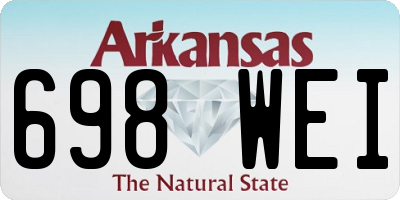AR license plate 698WEI