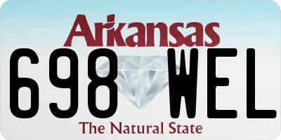 AR license plate 698WEL