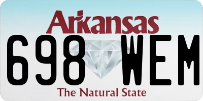 AR license plate 698WEM