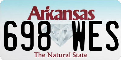AR license plate 698WES