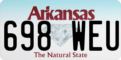 AR license plate 698WEU