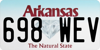 AR license plate 698WEV