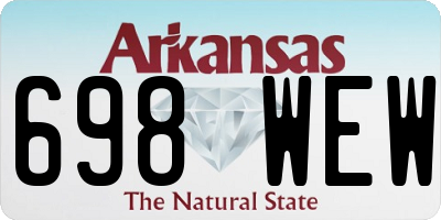AR license plate 698WEW
