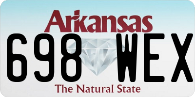 AR license plate 698WEX