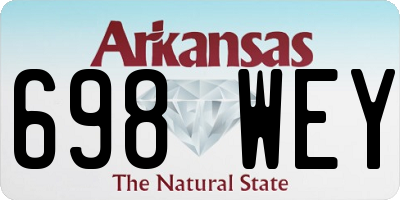 AR license plate 698WEY
