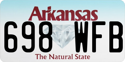 AR license plate 698WFB