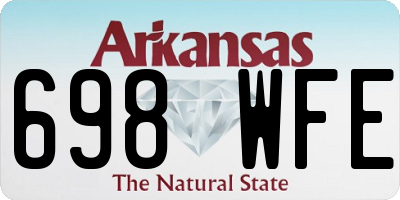 AR license plate 698WFE