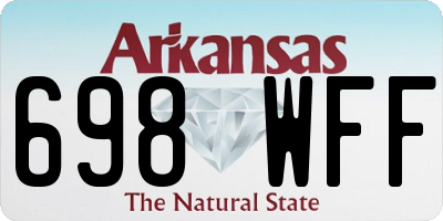 AR license plate 698WFF