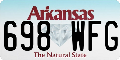 AR license plate 698WFG