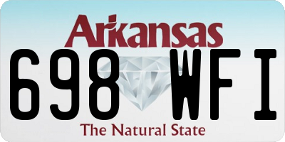 AR license plate 698WFI