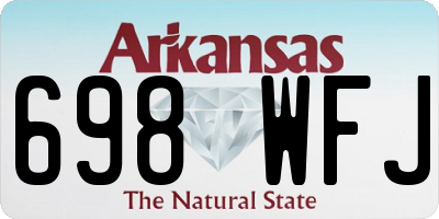 AR license plate 698WFJ