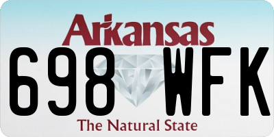 AR license plate 698WFK
