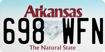 AR license plate 698WFN