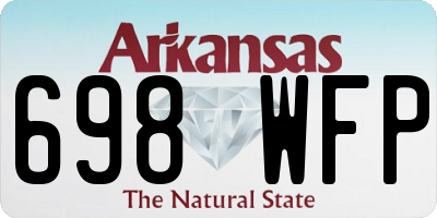 AR license plate 698WFP