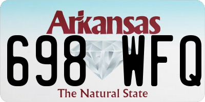 AR license plate 698WFQ