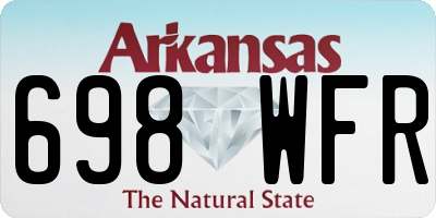 AR license plate 698WFR