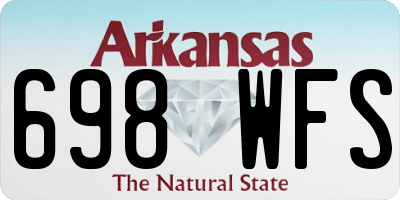 AR license plate 698WFS