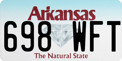 AR license plate 698WFT