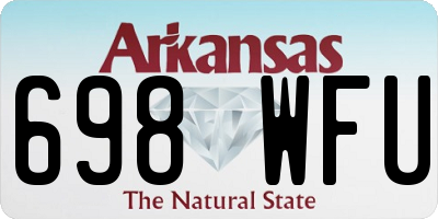 AR license plate 698WFU