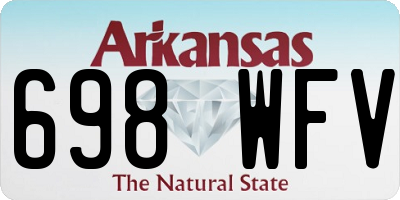AR license plate 698WFV