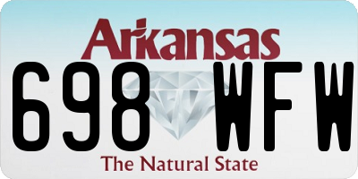 AR license plate 698WFW