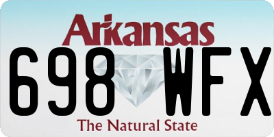 AR license plate 698WFX