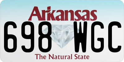 AR license plate 698WGC