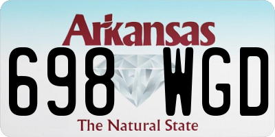 AR license plate 698WGD