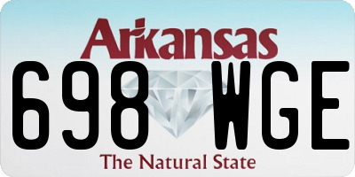 AR license plate 698WGE