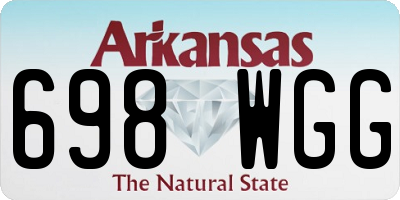 AR license plate 698WGG