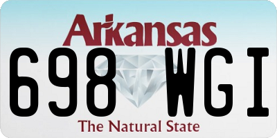 AR license plate 698WGI