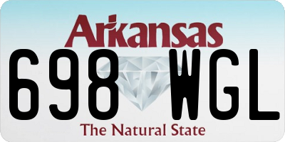 AR license plate 698WGL