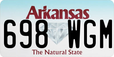 AR license plate 698WGM