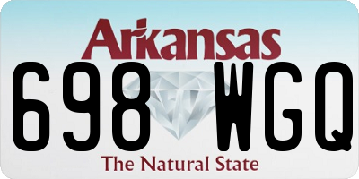 AR license plate 698WGQ