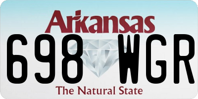 AR license plate 698WGR