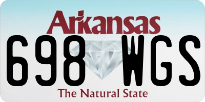 AR license plate 698WGS