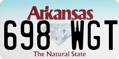 AR license plate 698WGT