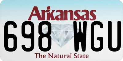 AR license plate 698WGU